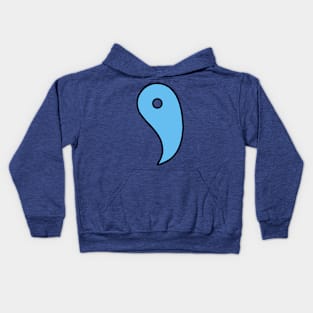 Magatama Light Blue Kids Hoodie